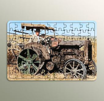 Atatürk - Memlekette Topraksız Çiftçi Bırakılmamalıdır Ahşap Puzzle