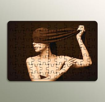 Gözlerin Ardındaki Sessiz Gizem Ahşap Puzzle
