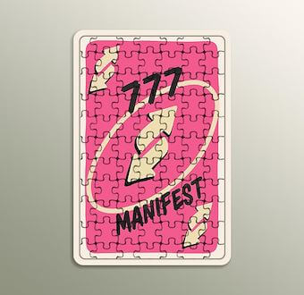 777 Manifest Şans ve Bolluk  Ahşap Puzzle