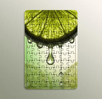 Green Lime - Yeşil Limon Ahşap Puzzle