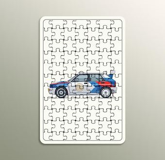 Klasik Ralli Kompozisyonu - Klasik Ralli Serisi Ahşap Puzzle
