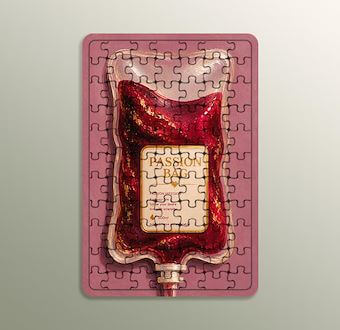 Liquid Feelings Collection - Passion Bag Ahşap Puzzle