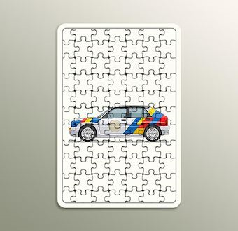 Nostaljik Sürüş Anı - Klasik Ralli Serisi Ahşap Puzzle