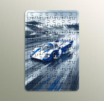 Yağmur Turu - Hızlı Yarış Serisi Ahşap Puzzle