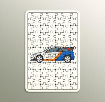 Zamansız Ralli Rotası - Klasik Ralli Serisi Ahşap Puzzle