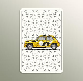 Zamansız Yol Yarışı - Klasik Ralli Serisi Ahşap Puzzle