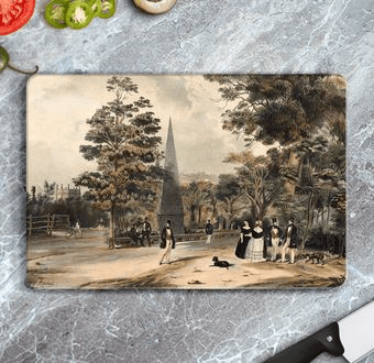 O Passeio Publico 1847 - Rio de Janeiro - Brezilya Cam Kesim Tablası