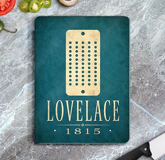 Ada Lovelace - Bilgisayar Bilimi Cam Kesim Tablası