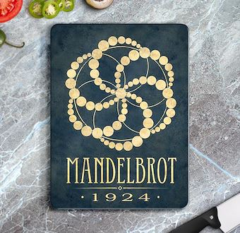 Benoit Mandelbrot Fraktal Geometri Sanatı Cam Kesim Tablası