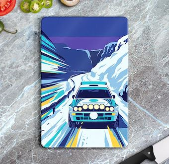 Buz Etabı - Ralli Otomobili - Sinematik Ralli Serisi Cam Kesim Tablası