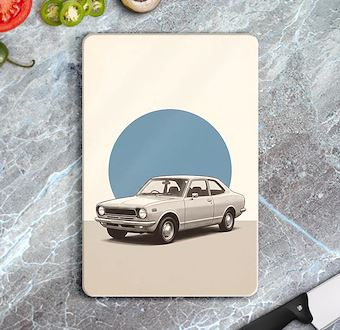 Eski Dönem Araç Estetiği - Nostaljik Otomobil Serisi Cam Kesim Tablası
