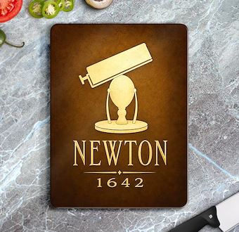 Isaac Newton - Bilimsel Keşif Yolculuğu Cam Kesim Tablası