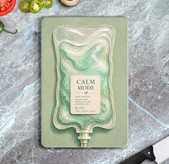 Liquid Feelings Collection - Calm Mode Cam Kesim Tablası