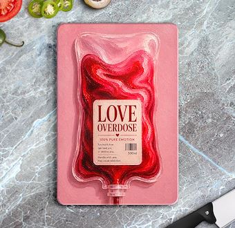Liquid Feelings Collection - Love Overdose Cam Kesim Tablası