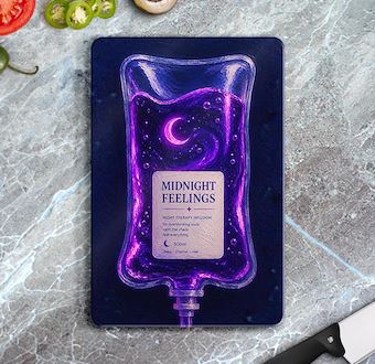 Liquid Feelings Collection - Midnight Feelings Cam Kesim Tablası