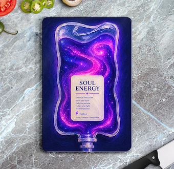 Liquid Feelings Collection - Soul Energy Cam Kesim Tablası