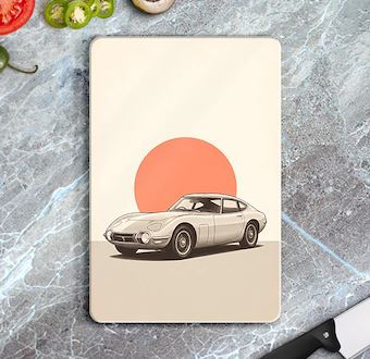 Nostaljik Seyahat Aracı - Nostaljik Otomobil Serisi Cam Kesim Tablası