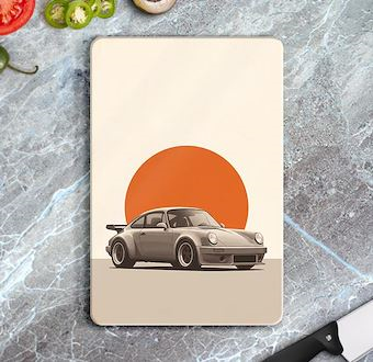 Widebody 911 - Klasik Yarış Otomobili - Nostaljik Otomobil Serisi Cam Kesim Tablası