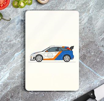 Zamansız Ralli Rotası - Klasik Ralli Serisi Cam Kesim Tablası