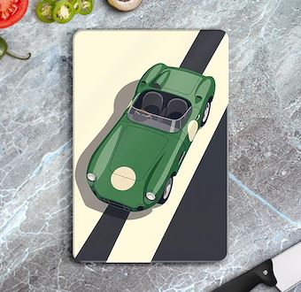 Zümrüt Roadster - Grafik Çizimli Yarış Serisi Cam Kesim Tablası