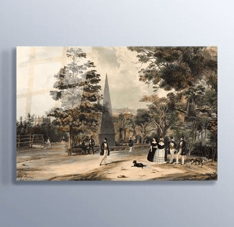 O Passeio Publico 1847 - Rio de Janeiro - Brezilya Cam Tablosu