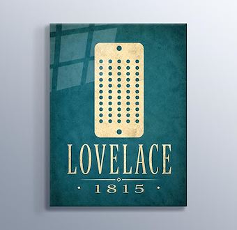 Ada Lovelace - Bilgisayar Bilimi Cam Tablosu