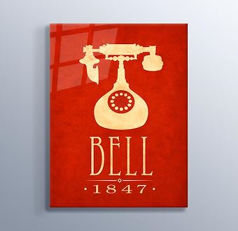 Alexander Graham Bell - Telefonun Mucidi Cam Tablosu