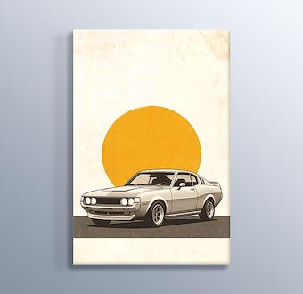 Grand Tourer - Klasik Spor Otomobil - Nostaljik Otomobil Serisi Cam Tablosu
