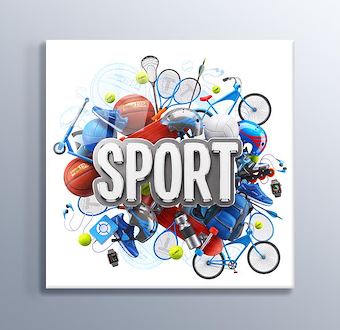Her Zaman Spor - Spor Malzemeleri Cam Tablosu