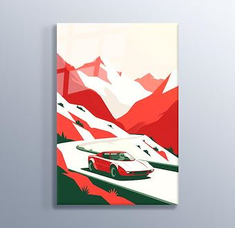 Kızıl Zirve - Minimal Yarış Serisi Cam Tablosu