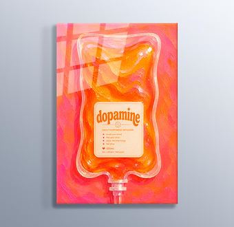 Liquid Feelings Collection - Dopamine Cam Tablosu