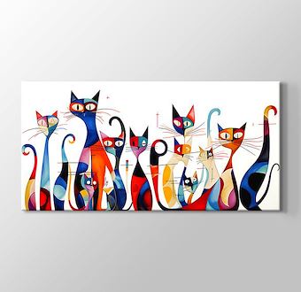 10 Kedi Wassily Kandinsky Tarzı