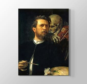 Self-Portrait with Death Playing the Fiddle