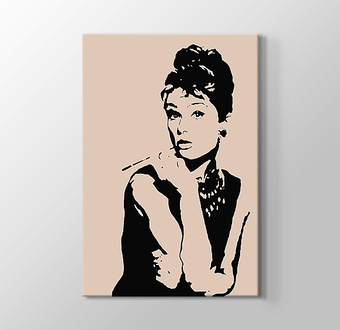 Audrey Hepburn Sepia