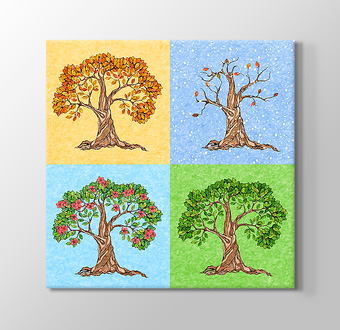 Bir Ağacın 4 Mevsimi Çizgisel Seri