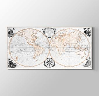 Eski Dünya Atlası - Dünya Haritası