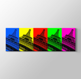 Eyfel Kulesi PopArt - Tüm Renkler