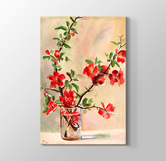 Vazodaki İsimsiz Kırmızı Çiçekler