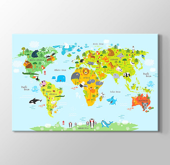 Hayvanlar Alemi Dünya Haritası