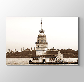 İstanbul - Kız Kulesi - Sepya