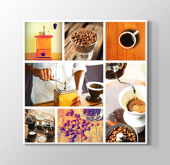 Kahve Üretiminin Evreleri - Mozaik Kolaj