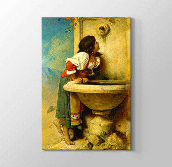 Roman Girl at a Fountain - Çeşmedeki Roman Kızı
