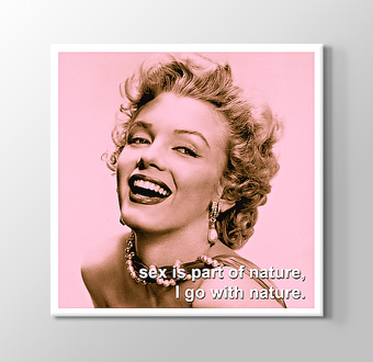 Marilyn Monroe - I go with Kanvas Tablosu