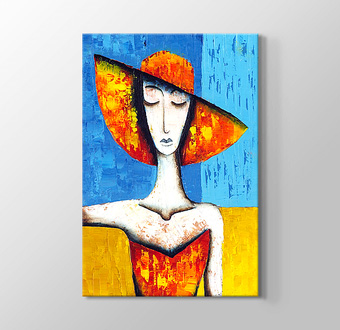 Lady in the Blue Hat