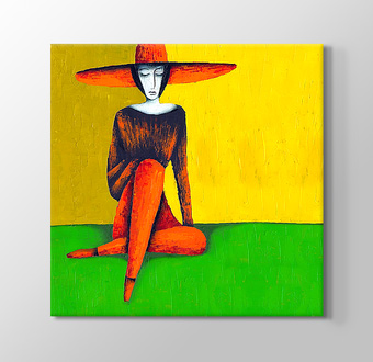 Lady in the Orange Hat