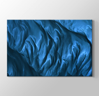 Mavi İpek Kumaşı