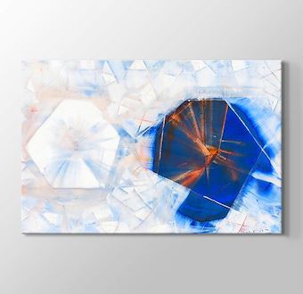 Crystals in White and Blue