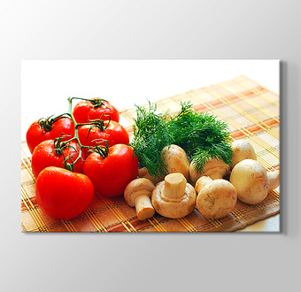 Mushrooms and Tomatoes