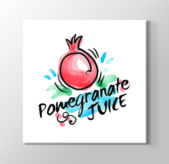 Nar Suyu - Pomegranate Juice - Sulu Boya Deseni
