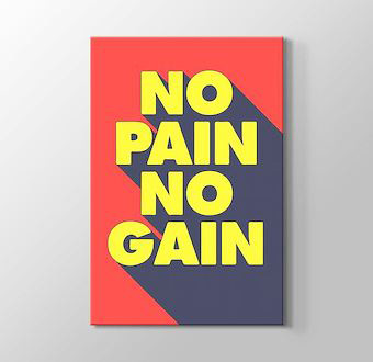 No Pain No Gain - Tipografi